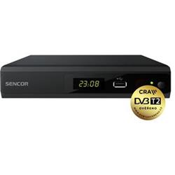 Sencor SDB 5104TD 2x DVB-T2 HEVC/H.265 (1080p při 60 FPS), Video výstup HDMI 1.3 (1080p), 2x USB port