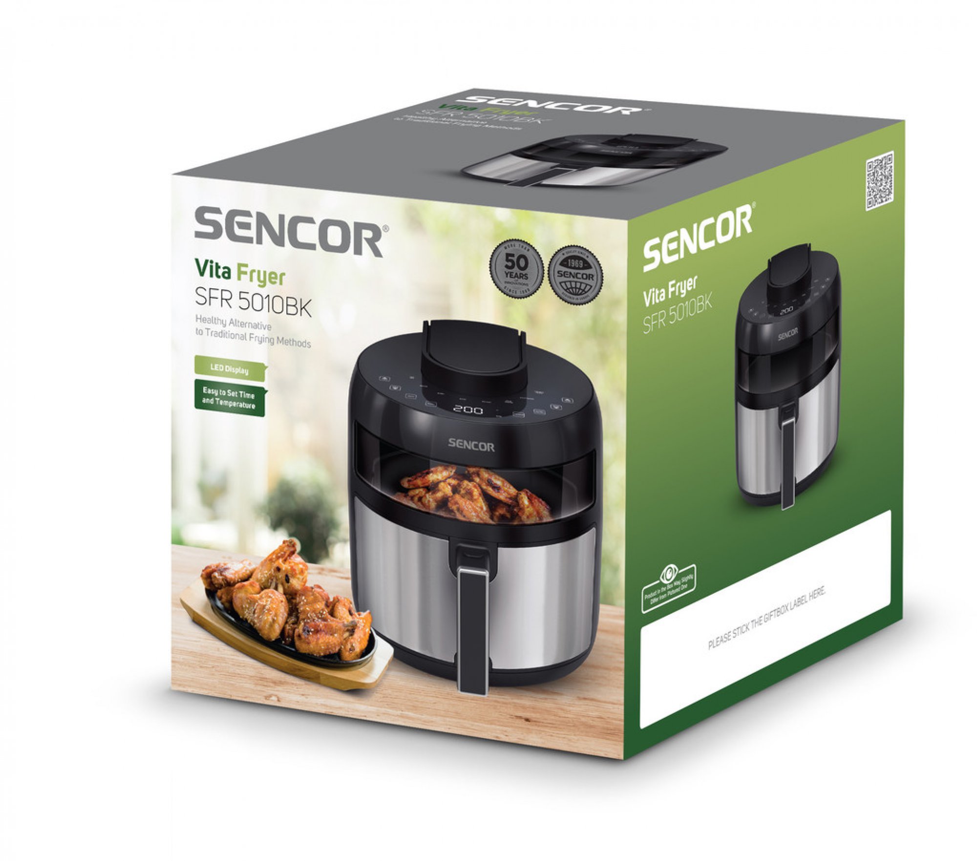 Sencor SFR 5010BK Horkovzdušná fritéza 5l