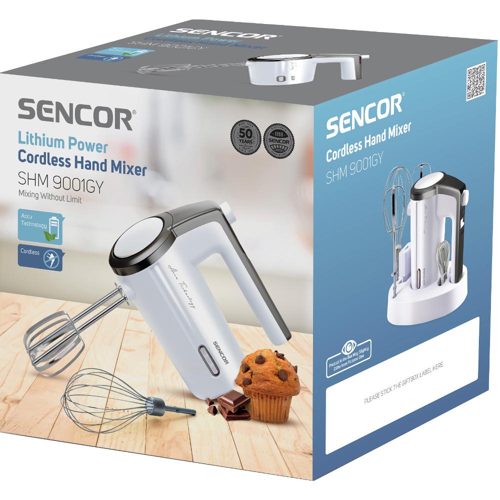 Sencor SHM 9001GY AKU Ruční šlehač