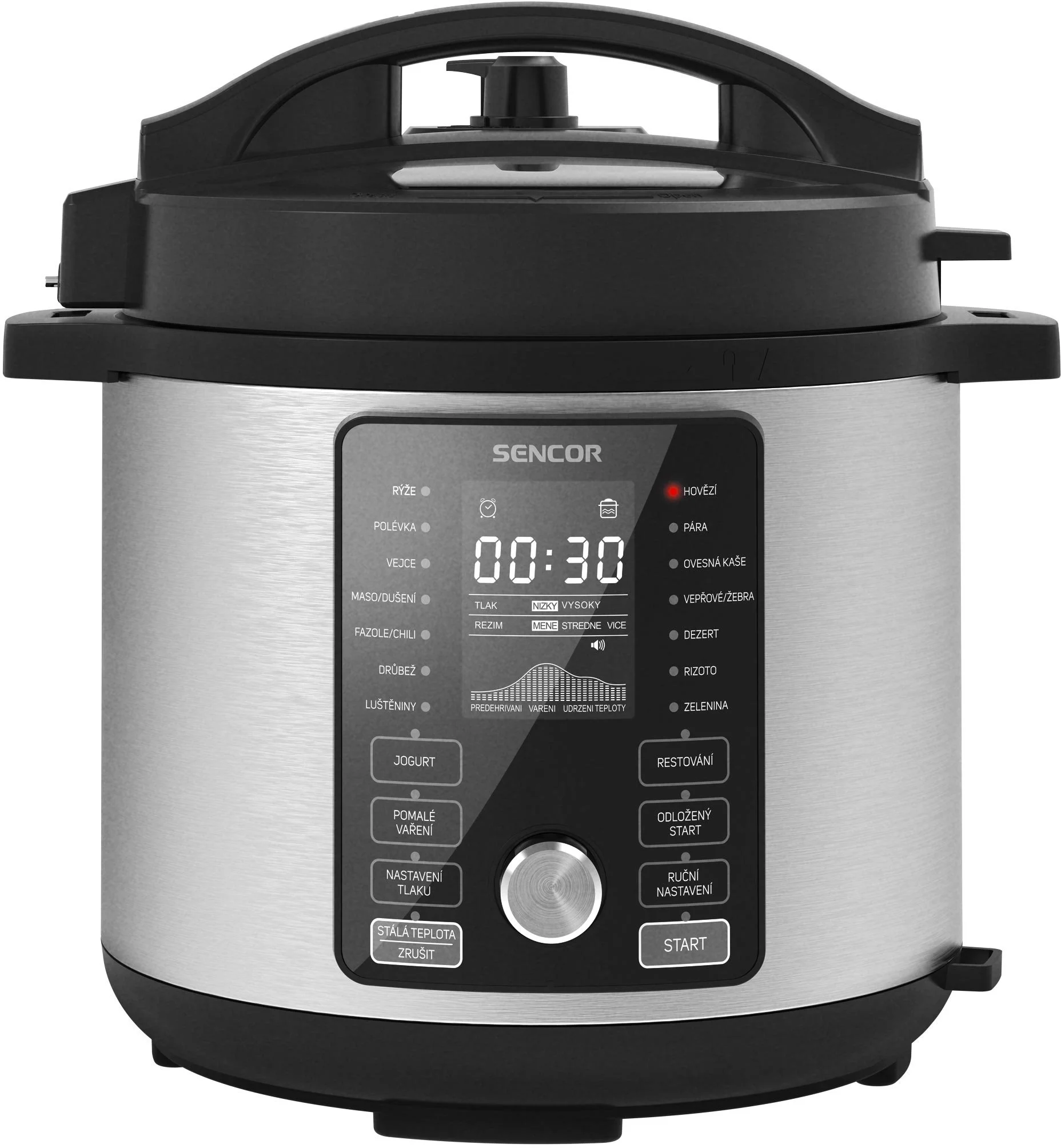 Sencor SPR 6600SS-CZE2, nerezová oceľ/čierna farba