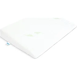 Sensillo Kojenecký polštář - klín bílý Luxe s aloe vera 60x38 cm