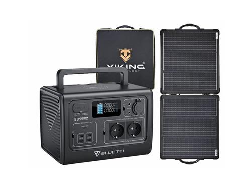 Set bateriový generátor BLUETTI EB55 a solární panel Viking LVP80