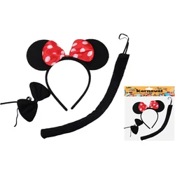Set karneval W026115 - myška černá
