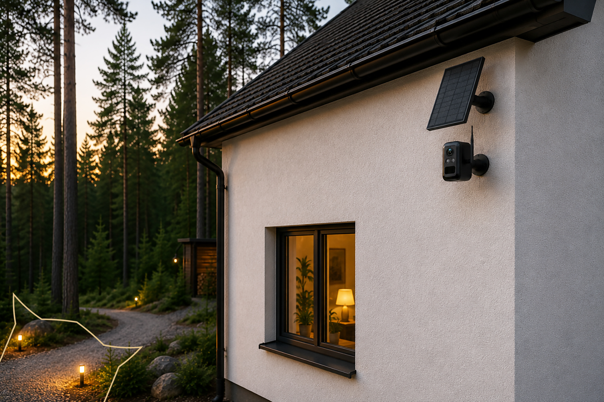Set solárních kamer Viking HUB S02