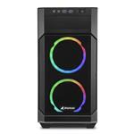 SHARKOON RGB V1000 mATX MicroTower Black