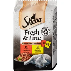 Sheba Fresh&Fine kuře a hovězí 6x50g