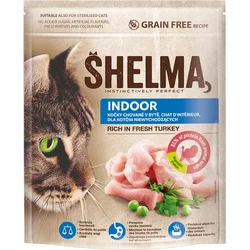 SHELMA Cat Indoor Freshmeat Turkey GF 750 g granule pro kočky