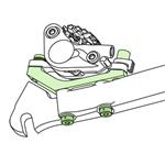 SHIMANO adaptér kot.brzd. SM-MA-R160P/D 160 mm PD typ zadní