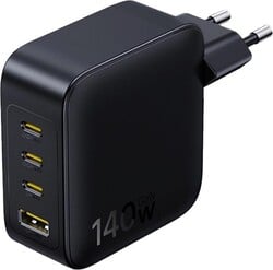 Sieťová nabíjačka Baseus EnerFill FH11 GaN 140 W, 3x USB-C, 1x USB, čierna