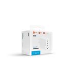 Sieťová nabíjačka FIXED GaN s výstupom 3xUSB-C a USB, podpora PD 3.0, 100 W, biela