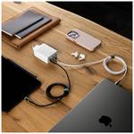Sieťová nabíjačka FIXED GaN s výstupom 3xUSB-C a USB, podpora PD 3.0, 100 W, biela
