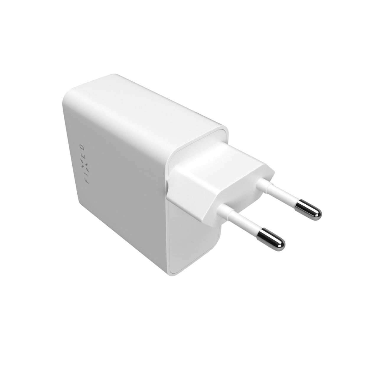 Sieťová nabíjačka FIXED s výstupom 2x USB-C, podpora PD, 65 W, biela