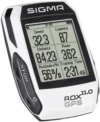 SIGMA cyklopočítač ROX 11.0 - GPS set ANT+, bílý