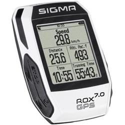 SIGMA cyklopočítač ROX 7.0 GPS - bezdrátový bílý