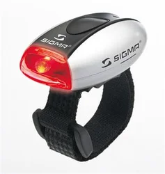 Sigma Micro stříbrná / LED-červená 17234 - Příslušenství na kolo - Osvětlení