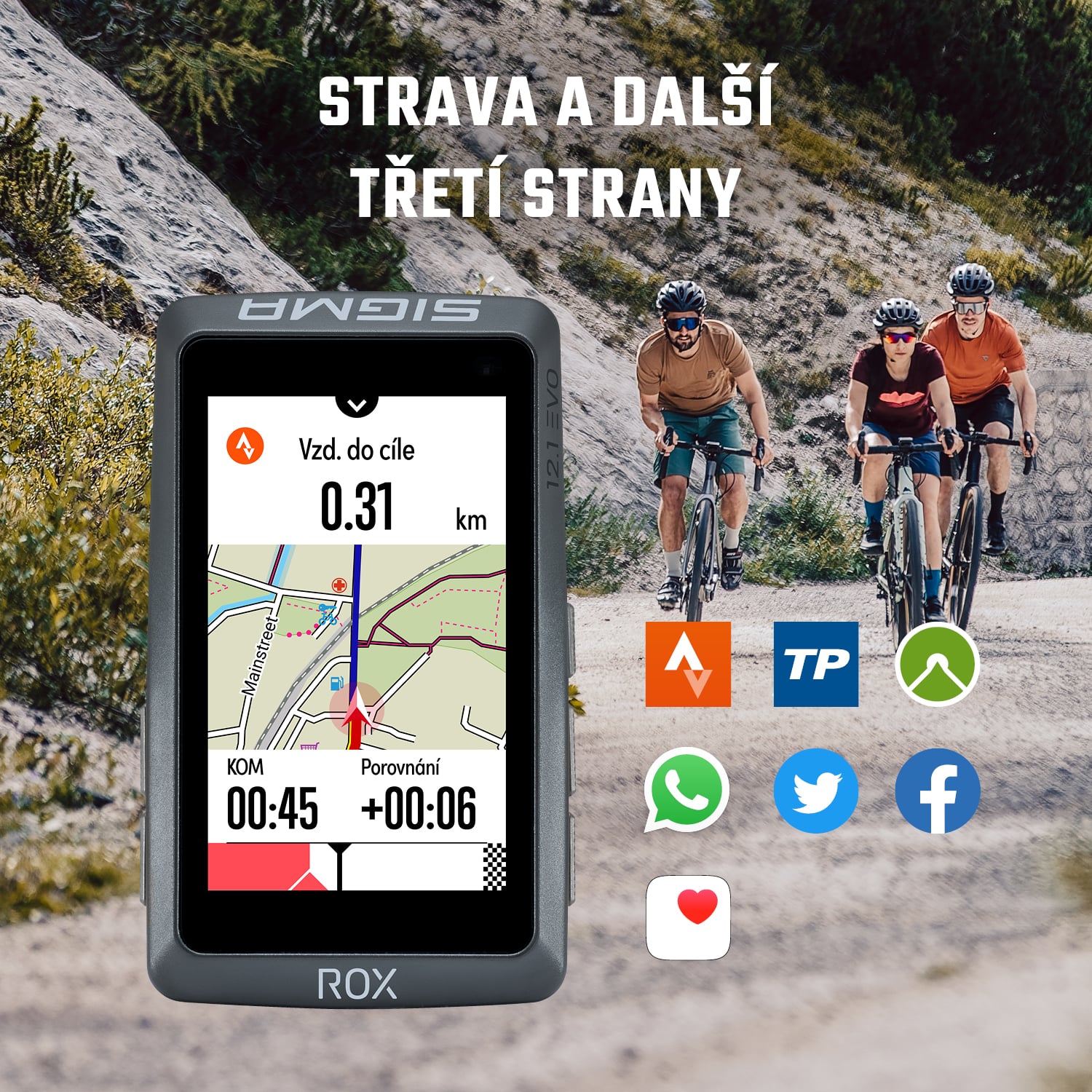 SIGMA ROX 12.1 EVO SENSOR SET bílá