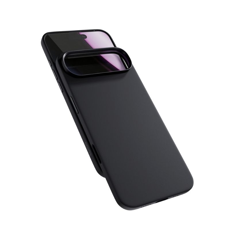 Silikónové puzdro Epico Pro Mag+ | iPhone Air | čierne | kompatibilné s Qi2 a MagSafe (ochrana ostrova fotoaparátu)