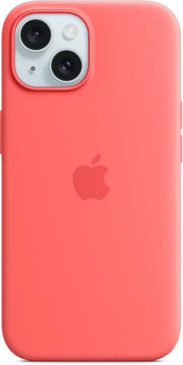 Silikónové puzdro na Apple iPhone 15 s MagSafe - Guava