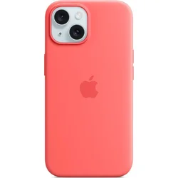 Silikónové puzdro na Apple iPhone 15 s MagSafe - Guava