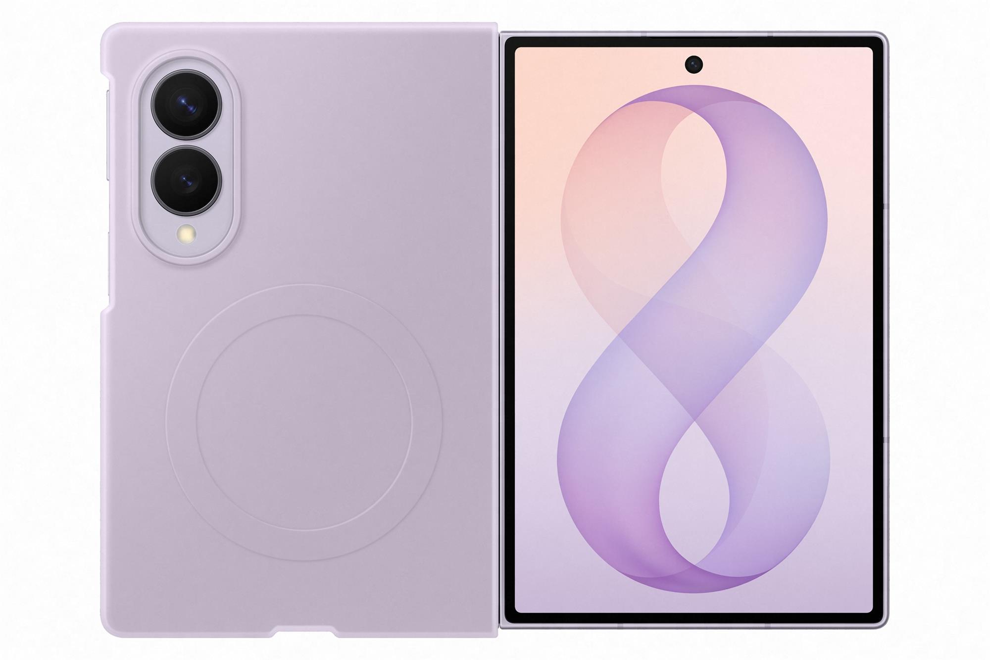 Silikónové puzdro Samsung s magnetom pre Galaxy Z Fold8, fialové