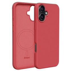 Silikonové TPU pouzdro Etteri Mag pro iPhone 16 raspberry