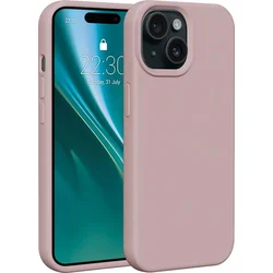 Silikónové TPU puzdro Etteri pre iPhone 15 svetlo ružové