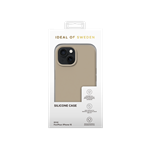 Silikonový ochranný kryt iDeal Of Sweden pro iPhone 15 Beige
