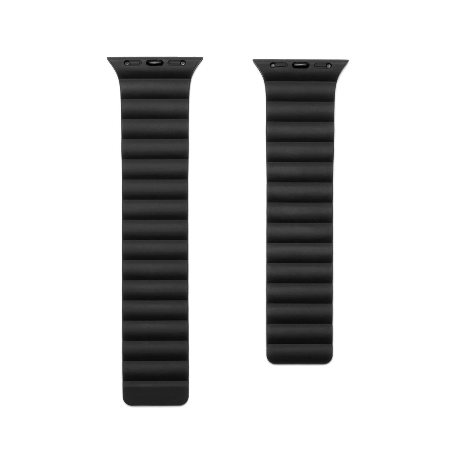 Silikónový remienok FIXED Magnetic Strap s magnetickým zapínaním pre Apple Watch 38 mm/40 mm, čierny FIXMST-436-BK