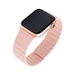 Silikónový remienok FIXED Magnetic Strap s magnetickým zapínaním pre Apple Watch 42 mm/44 mm, ružový FIXMST-434-PI