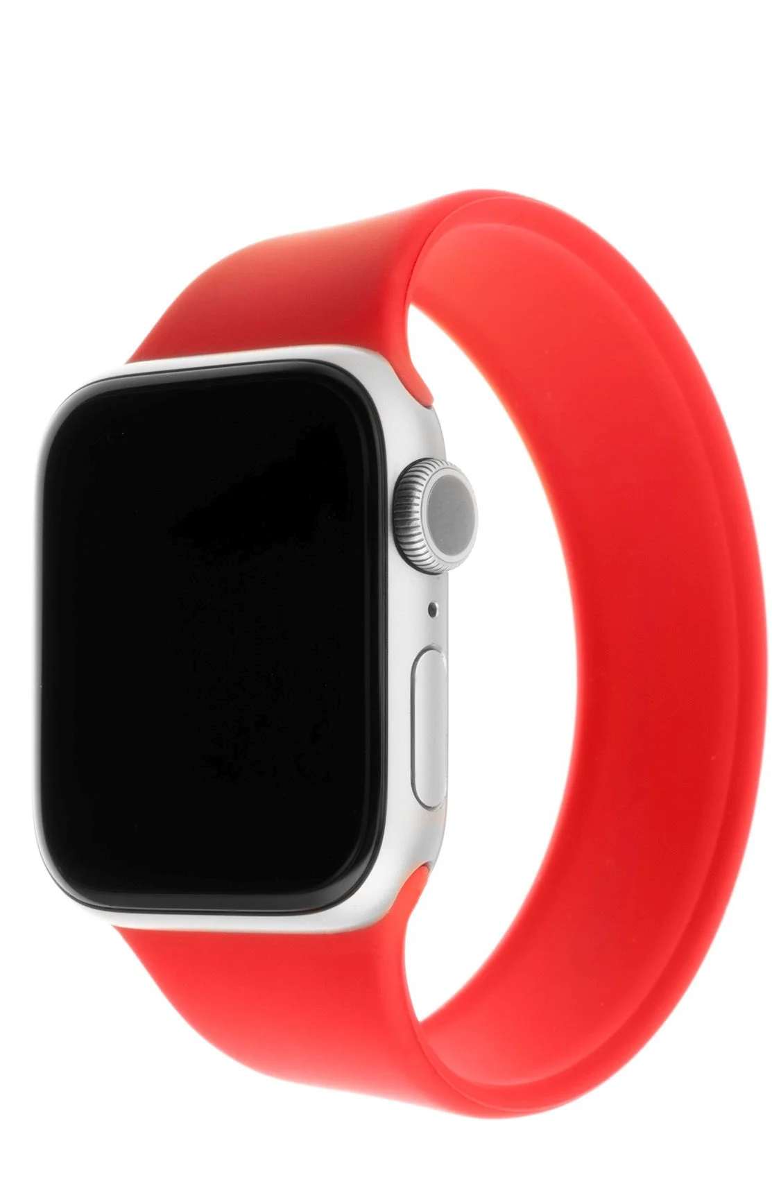 Silikónový remienok FIXED pre Apple Watch 42/44/45 mm, veľkosť XS, červený