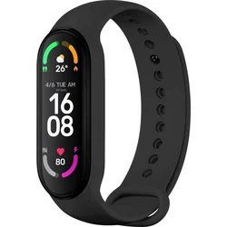 Silikónový remienok FIXED pre Xiaomi Band 7/ Mi Band 6/ Mi Band 5, čierny