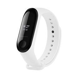Silikónový remienok FIXED pre Xiaomi Mi Band 3/4, biely