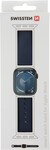 Silikónový remienok Swissten pre Apple Watch 42/44/45/49 mm, modrý