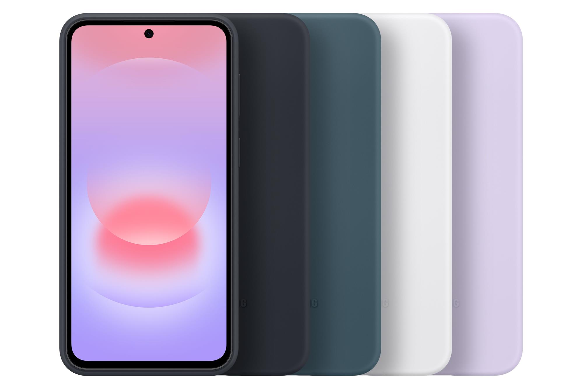Silikónový zadný kryt Samsung pre Samsung Galaxy A37 čierny