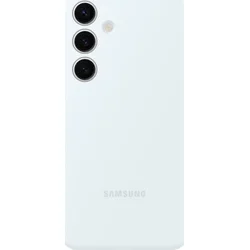 Silikónový zadný kryt Samsung pre Samsung Galaxy S24 biely