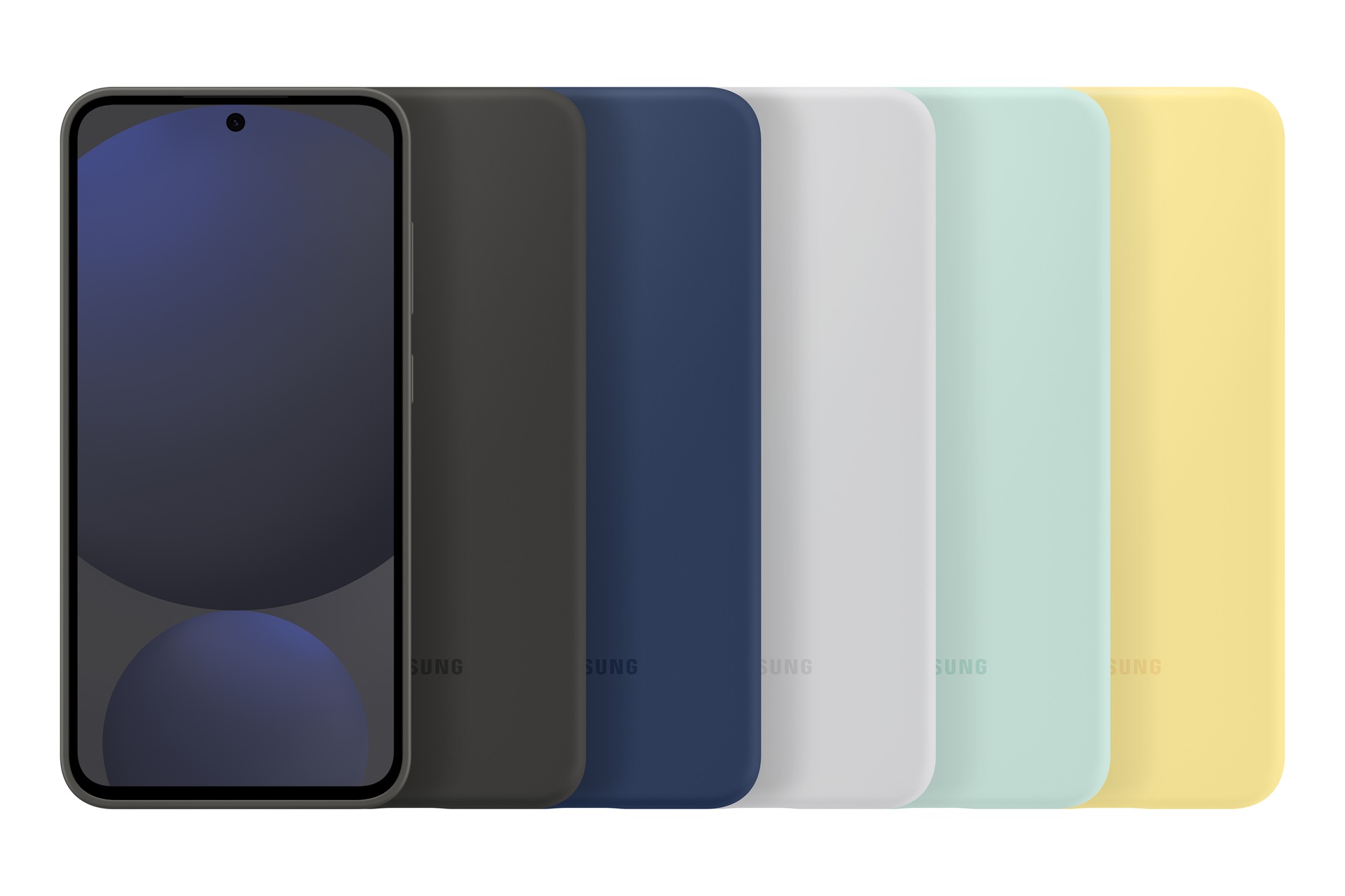 Silikónový zadný kryt Samsung pre Samsung Galaxy S24 FE mint