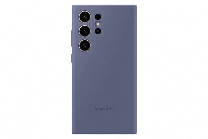 Silikónový zadný kryt Samsung pre Samsung Galaxy S24 Ultra fialový