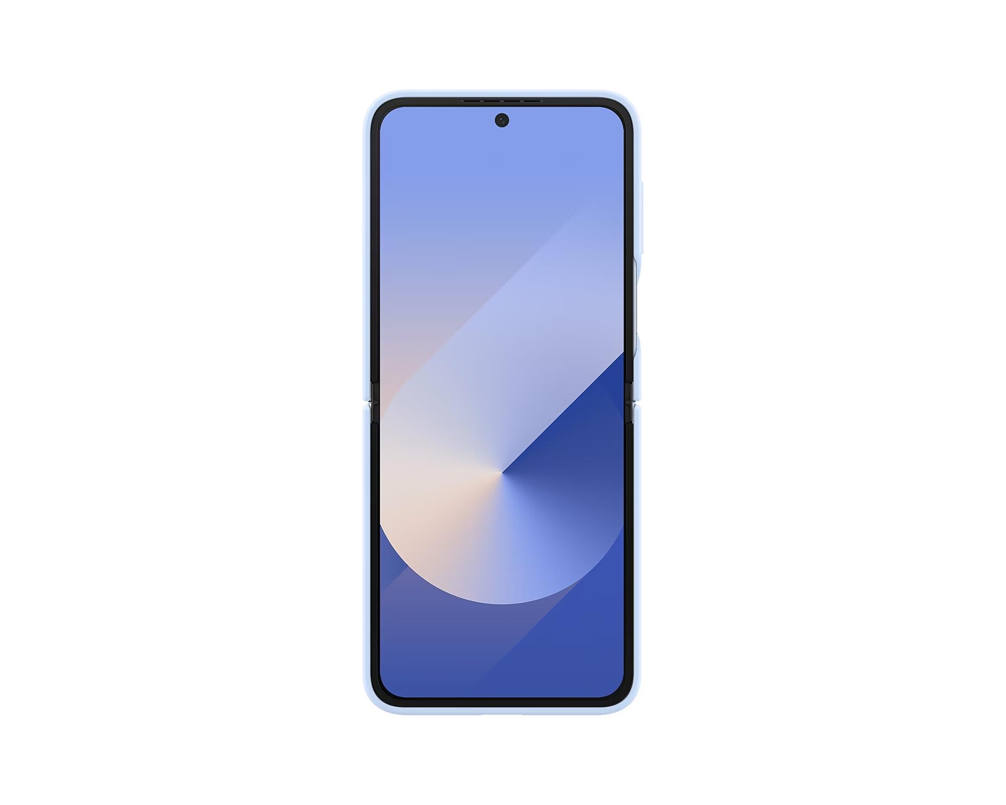 Silikónový zadný kryt Samsung pre Z Flip6 modrý
