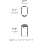 Simplehuman kontejner na 25 L / 11-13 Kg suchého krmiva pro psy a domácí zvířata, CW1887