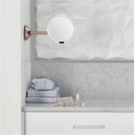 Simplehuman Kosmetické zrcátko na zeď Sensor, LED osvětlení, 5x, síťové, Rose Gold ocel