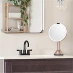 Simplehuman Kozmetické zrkadlo Sensor Touch, DUAL LED osvetlenie, 5x, dobíjateľné, Rose Gold