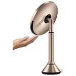 Simplehuman Kozmetické zrkadlo Sensor Touch, DUAL LED osvetlenie, 5x, dobíjateľné, Rose Gold