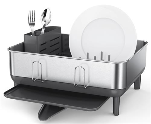 Simplehuman KT1184DC Plastový odkapávač na nádobí Compact, nerez