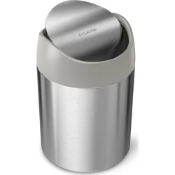 Simplehuman Mini odpadkový koš na stůl, 1,5 l, kartáčovaná nerez ocel, CW2084
