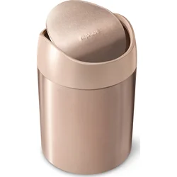 Simplehuman Mini odpadkový koš na stůl 1,5 l, Rose Gold 
