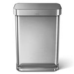 Simplehuman Pedal bin 55 l, matná oceľ, FPP, vrecko na tašku