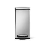 Simplehuman Pedálový odpadkový koš 10 l, hranatý