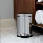 Simplehuman Pedálový odpadkový koš 4,5 l, kulatý, lesklá ocel, FPP