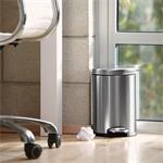 Simplehuman Pedálový odpadkový koš 4,5 l, kulatý, matná ocel, FPP