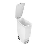 Simplehuman Pedálový odpadkový koš 40 l, úzký, bílý plast